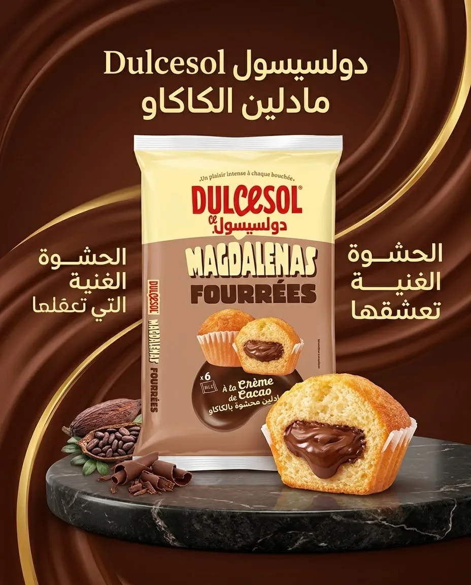 مادلين محشوة بالكاكاو _دولسيسول_