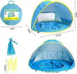 tente de plage bébé avec piscine - خيمة أطفال مع مسبح صغير للعب على الشاطئ والحديقة