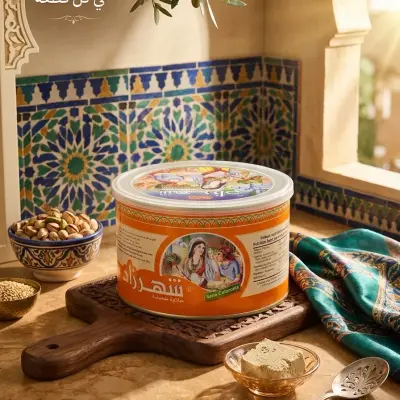 شهرزاد حلوة طحينية بالمكسرات