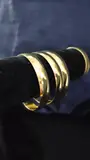 Bracelet 3 piece Acier inoxydable أساور ذهبية فخمة