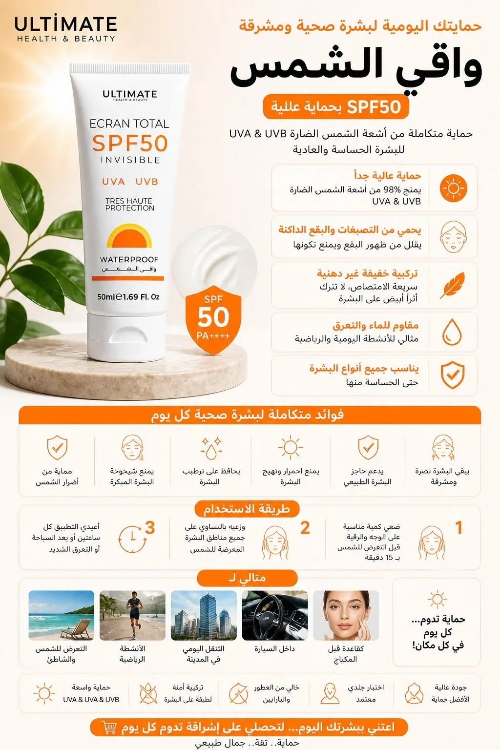 واقي الشمس. درعكِ الشفاف لمواجهة الصيف! ☀️🛡️