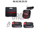 Perceuse Visseuse sans fil 13mm 18V 2 Batteries 1.5AH avec valise CROWN CT21056LM-1.5-BMC