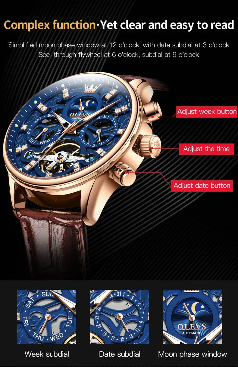 ✅Nouvelle montre mouvment OLEVS Original water ressiste 30 Metre