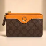 🧡 Portefeuille Compact Motif Monogramme