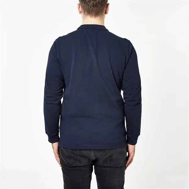 Polo Lonsdale manches Longues Bleue