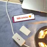 Ruban LED, bande lumineuse avec capteur de mouvement, induction, lumière chaude, USB