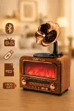Haut-Parleur Bluetooth Vintage avec Radio NNS NS-01BT - مكبر صوت ومذياع كلاسيكي بلوتوث
