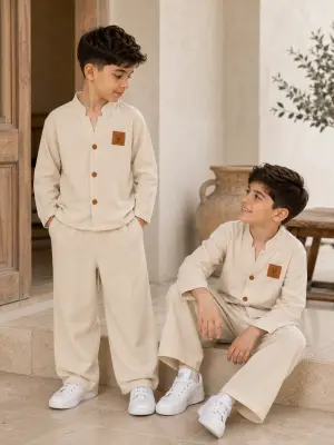 طقم أولاد قطعتين ( LINEN )