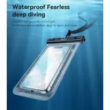 Pochette Étanche Téléphone YESIDO WB49 – Transparente, Écran Tactile, Jusqu'à 6,8"