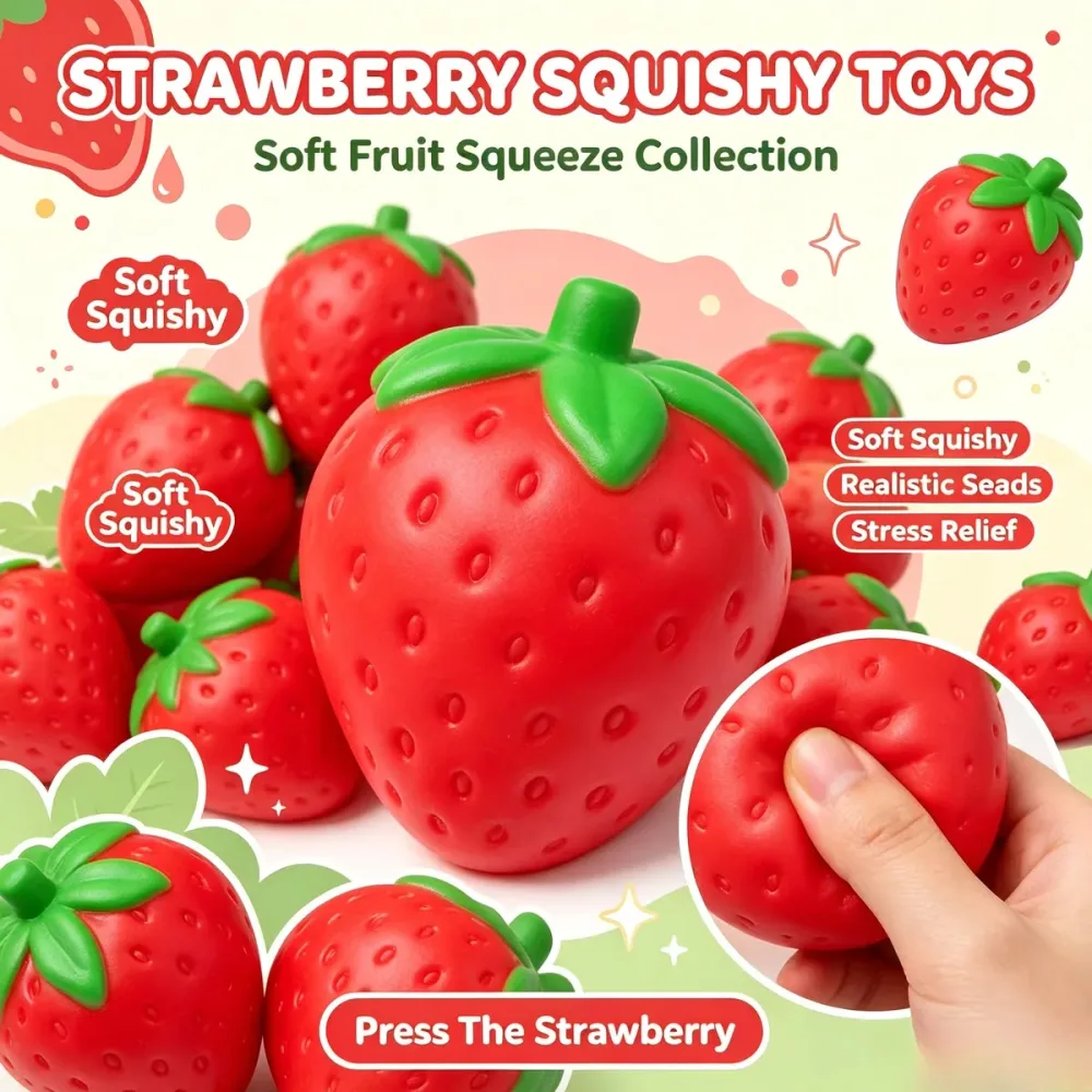 BIG strawberry squishy