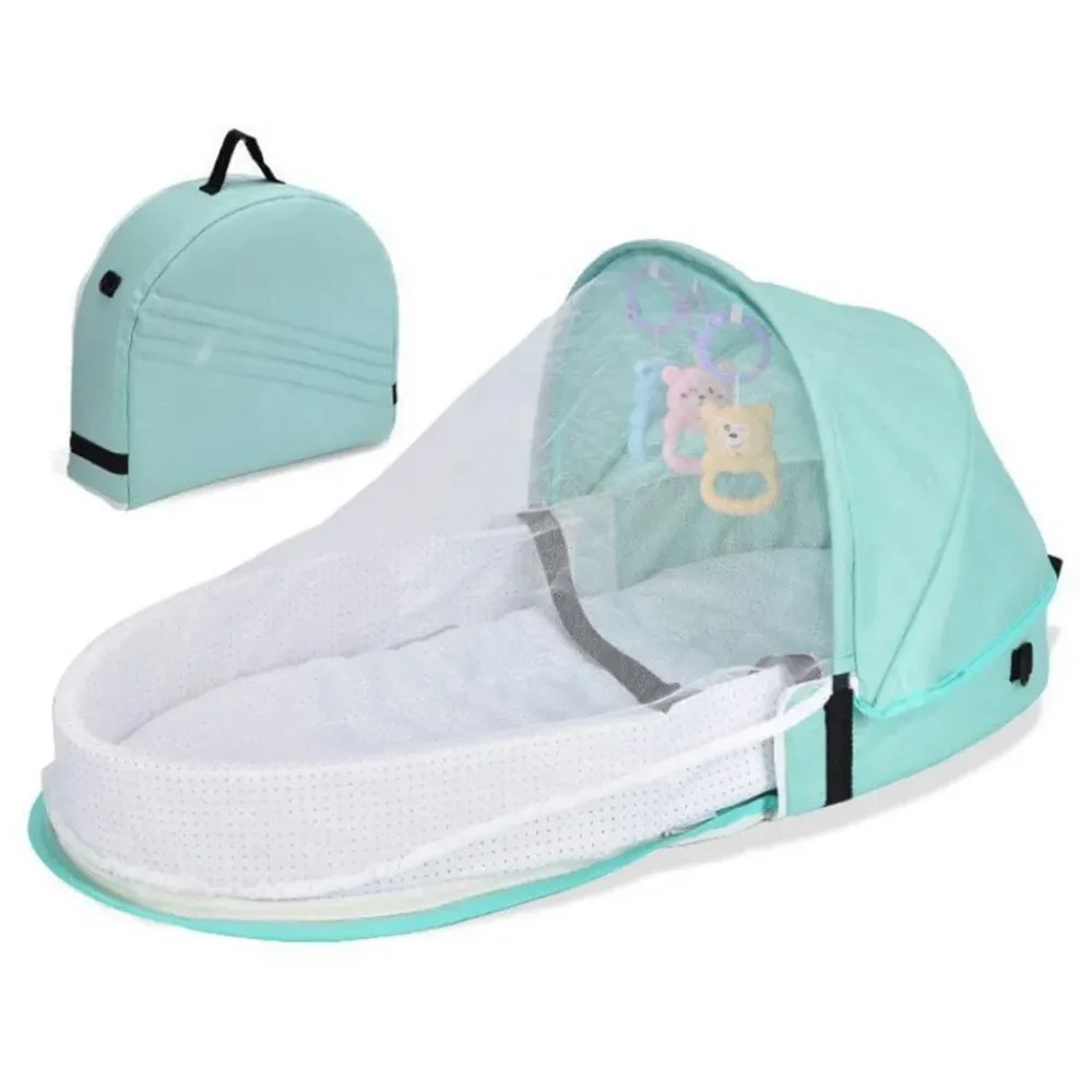 Lit et sac à langer pour enfants avec moustiquaire et auvent – سرير أطفال سهل النقل مع ناموسية مدمجة