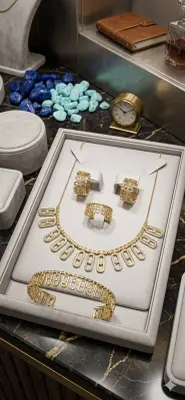 ​💎 Parure Royale "Éclat Infini" en Acier Inoxydable (4 Pièces)