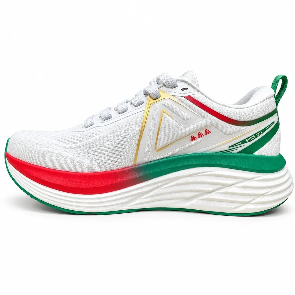 Peak Turbo MCA Running Shoes White Green Red
