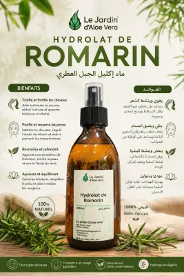 Hydrolat de romarin مقطر إكليل الجبل