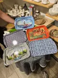 PLATEAUX DE SERVICE CARRE DECORATIF