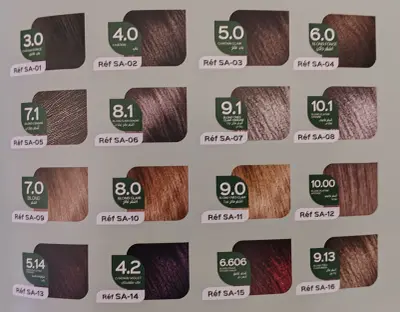 Coloration sans ammoniaque صبغة الشعر بدون أمونيا