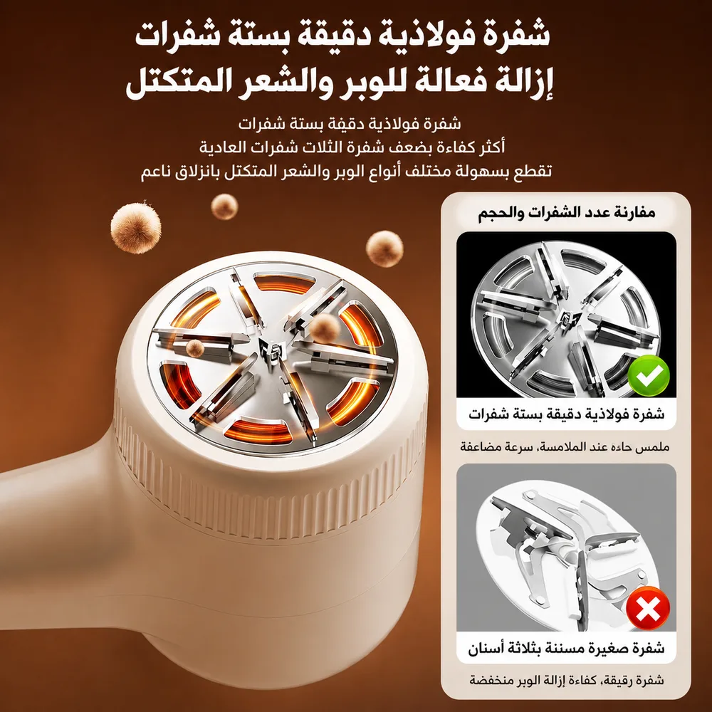 Rasoir Electrique Anti-Bouloche Portable Rechargeable