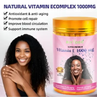 BIYODE Vitamin E 1000 mg Super Premium (100 Soft Capsules)