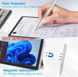 Stylet pour Microsoft Surface / Pro - USB Type C - Palm Rejection - avec Gomme.