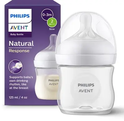Biberon à Réponse Naturelle plastique de 125 ml