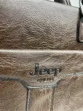 Cartable JEEP en cuir fendu
