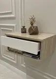 Table de nuit murale بفتحة عملية بالاسفل
