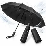 Parapluie Automatique Coupe-Vent avec Protection UV - مظلة أوتوماتيكية مقاومة للرياح وأشعة الشمس