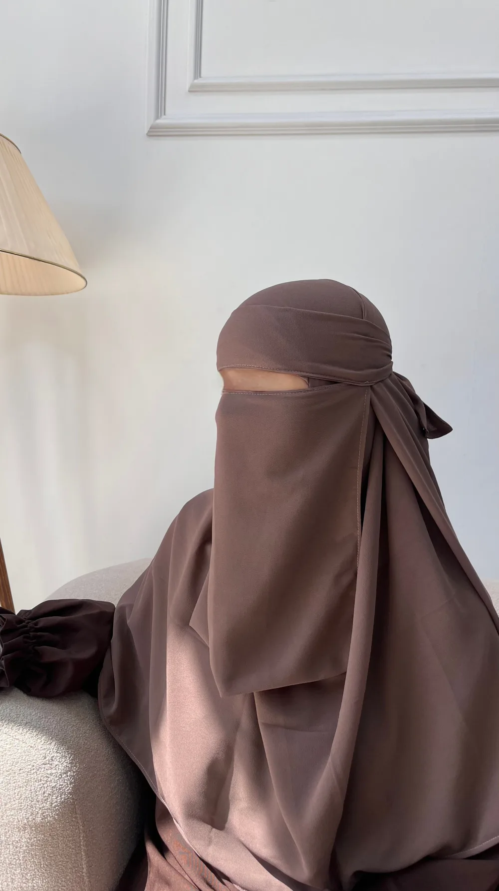 خمار طويل + نقاب عادي