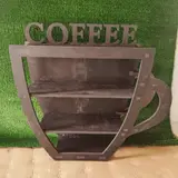 Coffee Cup Wall Shelf CNC File