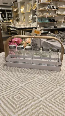 🧂 ENSEMBLE RANGEMENT ÉPICES - 6 BOCAUX VERRE "SPICE PACK"