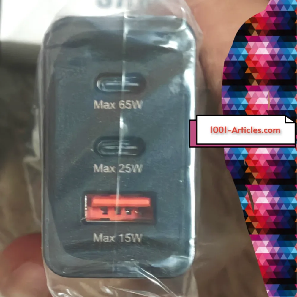 Chargeur Original Samsung, Super Rapide PD 65W - 03 Ports, Cable Type C