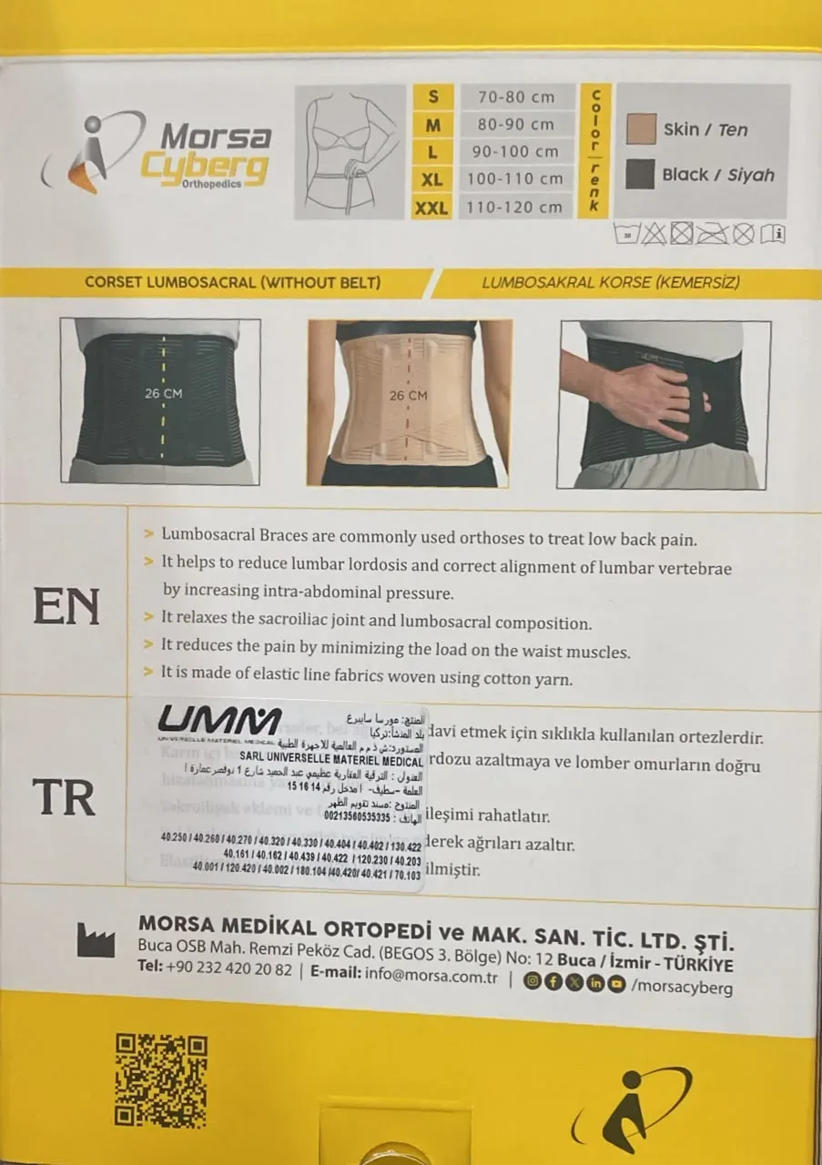 Corset Lombo Sacré -Morsa Cyberg -REF40.250