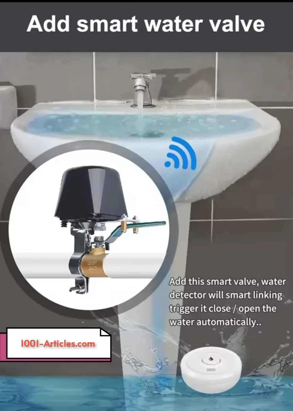 Détecteur de fuite d'eau Water drop Or Overflow- Tuya Smart - WiFi