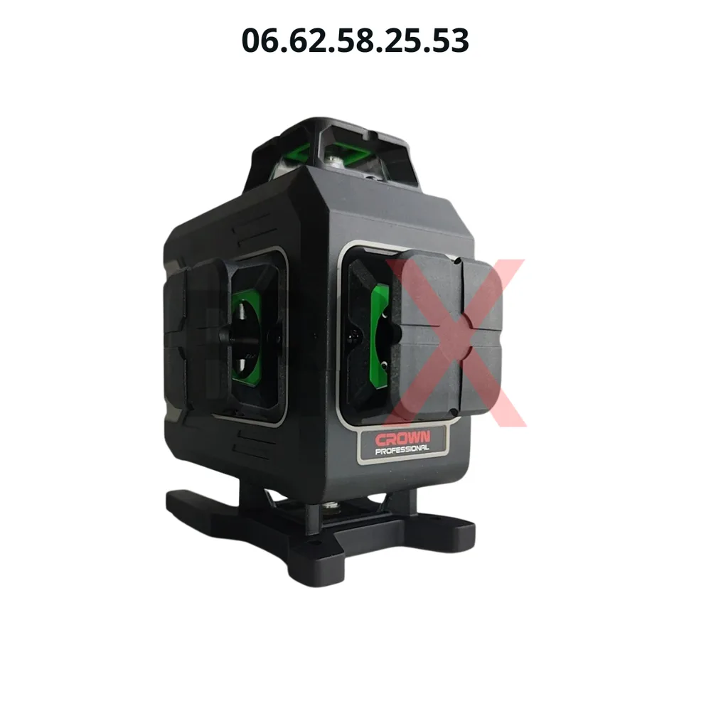 Niveau Laser Crown  4D + Perche 5m