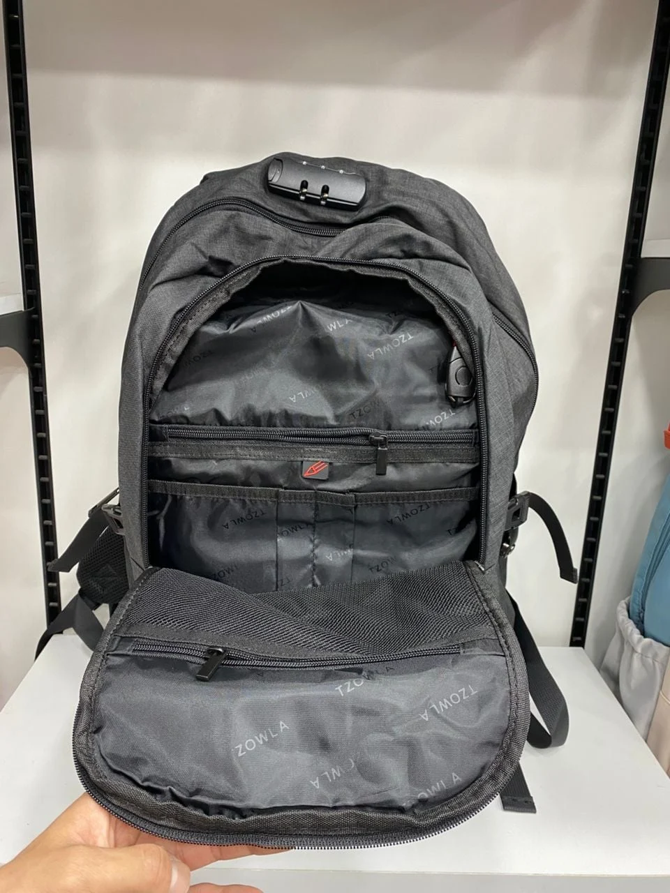 Sac à dos TZOWLA ordinateur et voyage antivol 17 pouces