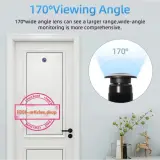 Tuya Smart Wi-Fi, Caméra HD 3 MP, Judas angle 170°, Visiophone.