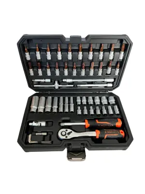 CAISSE DOUILLE 53PCS KINGQUEEN 1/4