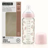 Suavinex Selection S.X Pro™ – Biberon en verre 240 ml