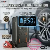 Kit de démarrage de voiture et Compresseur d'air numérique - JKUOO - 180 PSI
