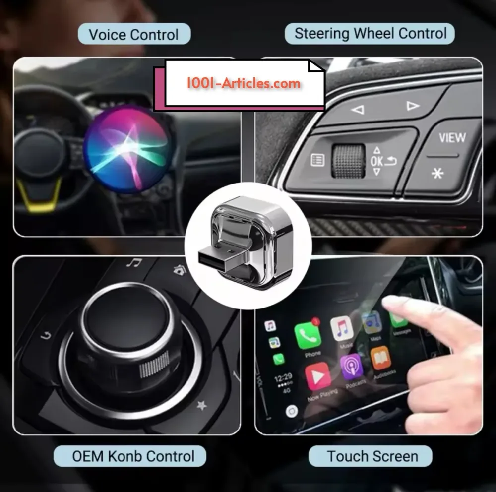 Mini Adaptateur XUDA CarPlay - Android Auto, sans fil