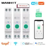 Disjoncteur Protecteur intelligent MANHAT Tuya Wifi 63A