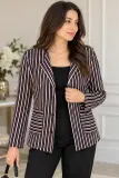 Camaïeu — Veste blazer à rayures verticales