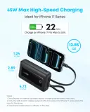 Anker Zolo Power Bank (20K, Built-In USB-C and Lightning Cable)