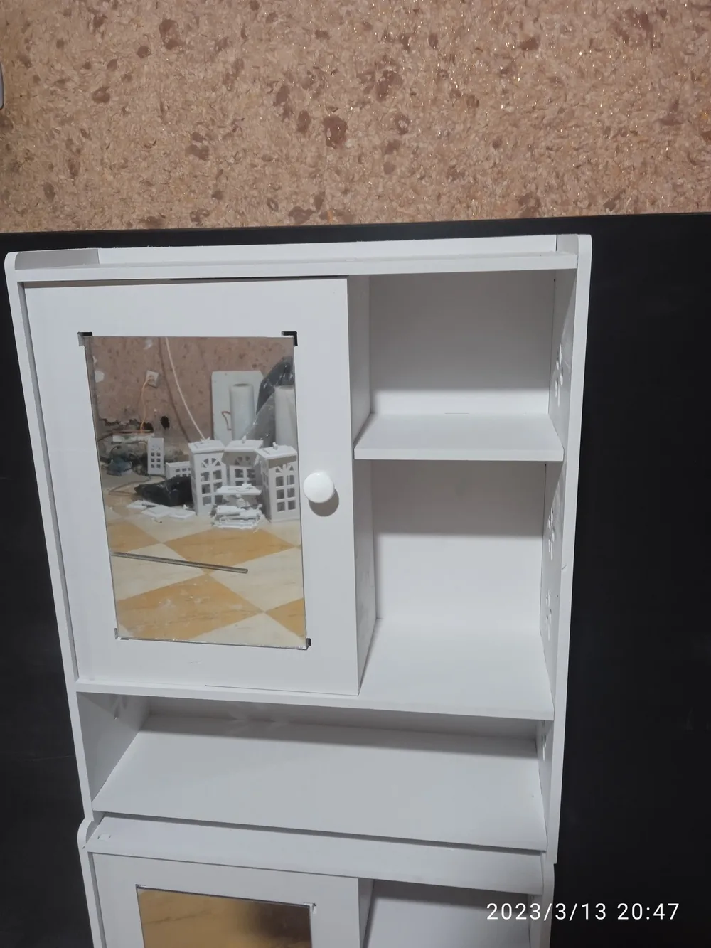 Mirror Cabinet with Open Side Shelves CNC File