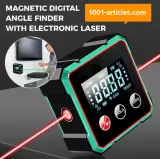 Inclinomètre numérique, Niveau Laser, magnétique, angles et pentes, écran LCD.