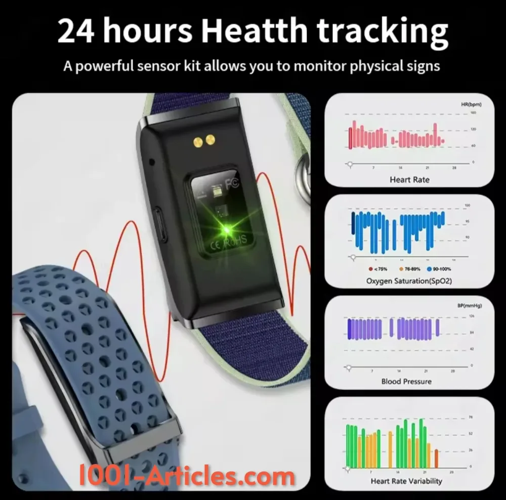 Bracelet Smart - Intelligent - suivi activités sportives - état de santé général