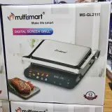 قلاية هوائية Multismart MS-AF4018 سعة 8 لتر - Air Fryer رقمية بدون زيت مع نافذة شفافة و12 برنامج