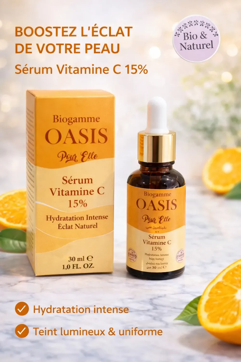 Sérum Vitamine C 15% – Biogamme Oasis