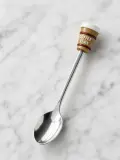 ☕ Cuillère en Inox à Manche Décoratif "Coffee Time"