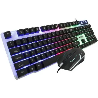 Jedel GK100 – Pack Clavier & Souris Gaming RGB, 104 Touches, USB